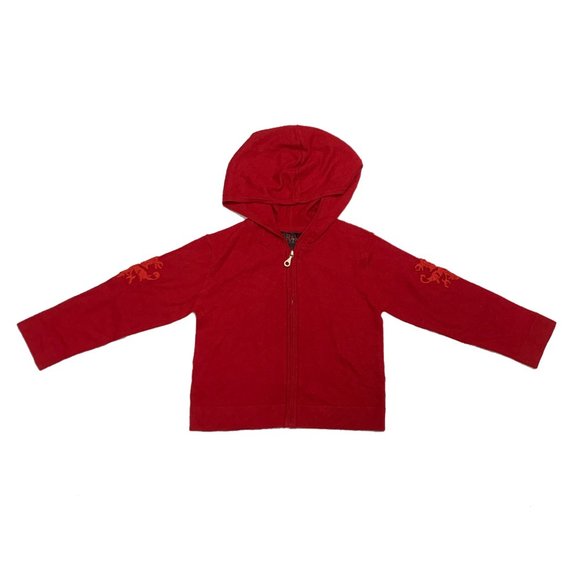 Raw7 Other - Raw7 Kids Cashmere Zip-Hoodie "Swan" - Red